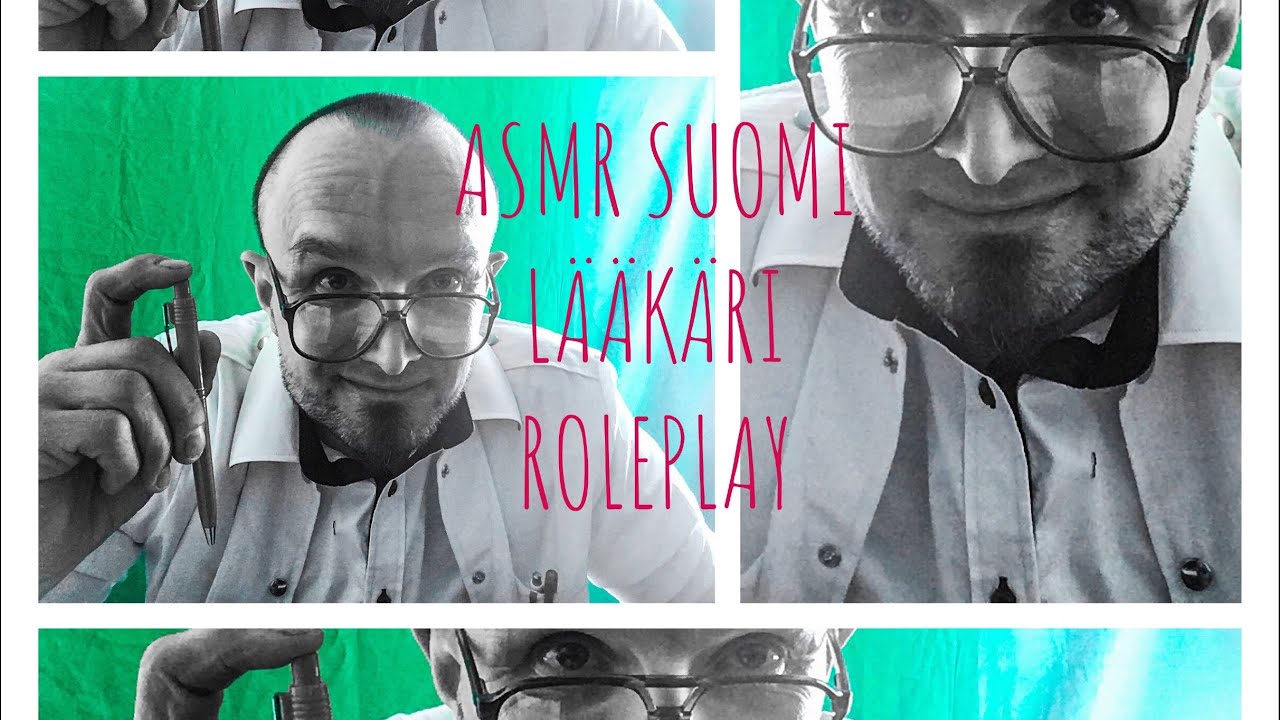 ASMR SUOMI-LÄÄKÄRI ROLEPLAY(Terveystarkastus,paperin rapinaa,huokailuita,näppäimistön ääniä.)