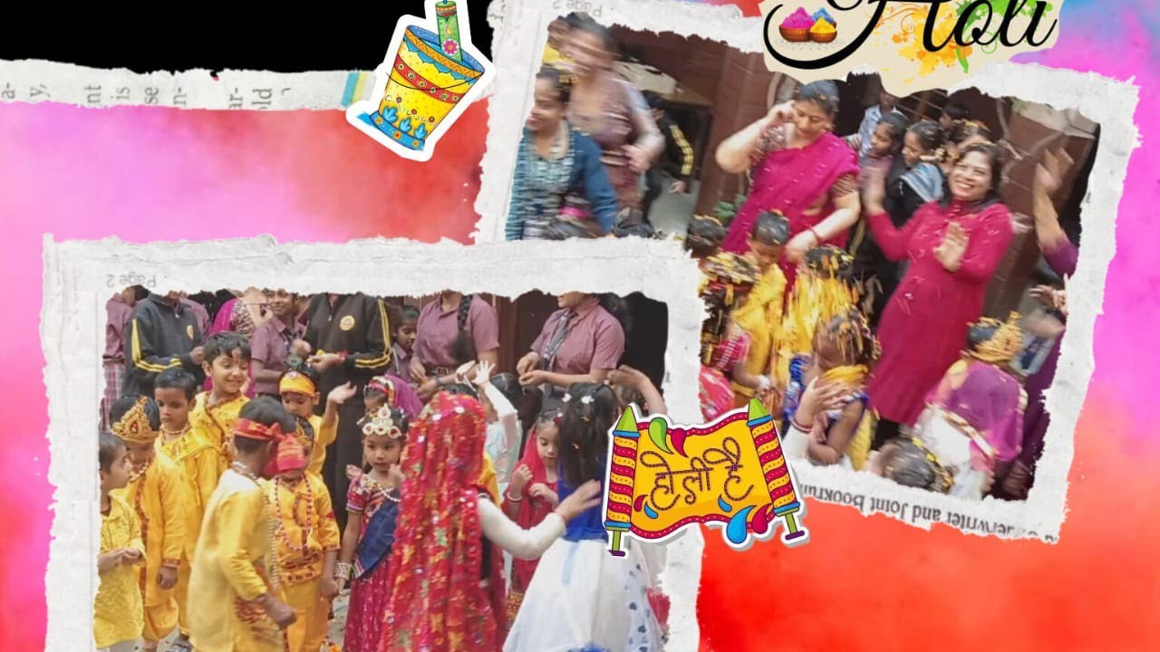 Aaj school mein kheli phoolon ki Holi