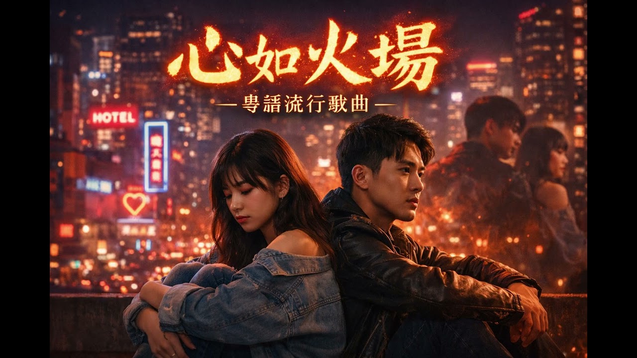 《心如火場》粵語新歌｜香港流行抒情｜霓虹夜色心痛情歌