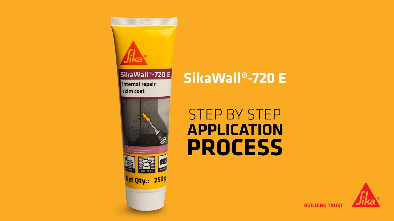 Complete guide to repair your walls with SikaWall®-720 E
