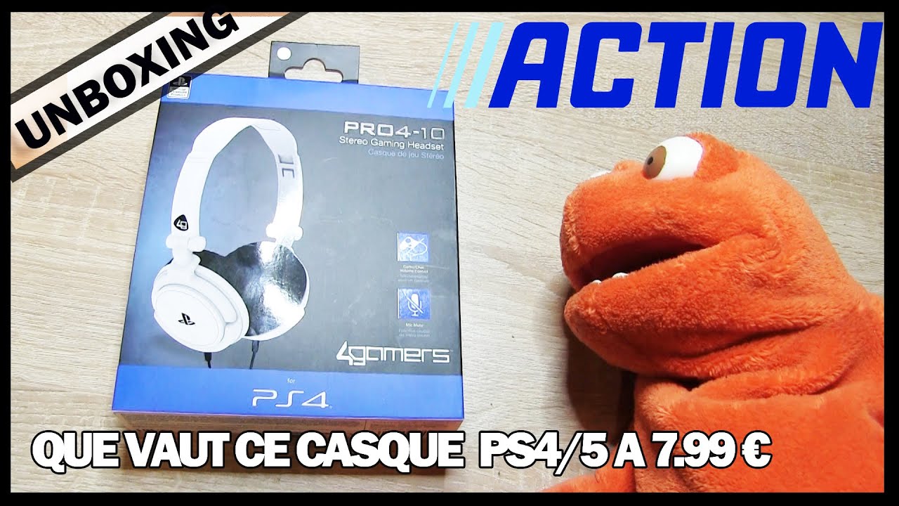 QUE VAUT CE CASQUE GAMING PS4/PS5 A 7.99 € DE CHEZ ACTION ? IL FAIT LE JOB !  4gamers Pro4-10