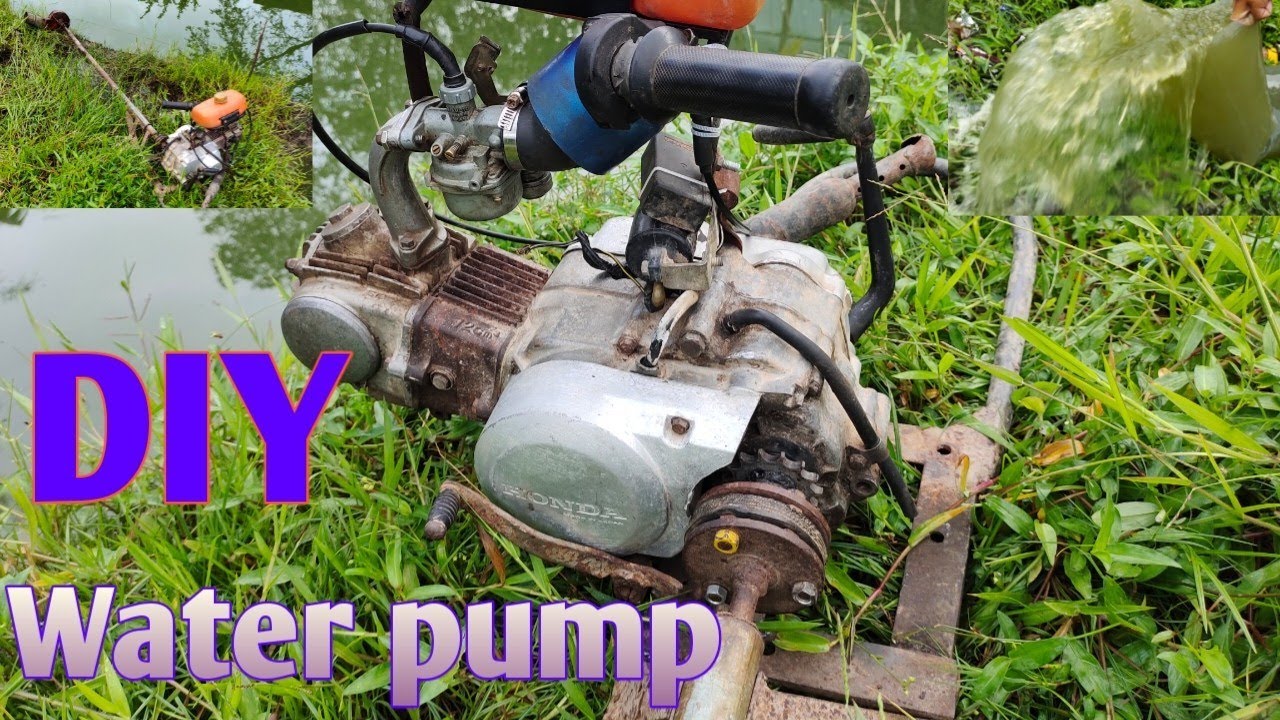 how to make a water pump with motorcycle engine
