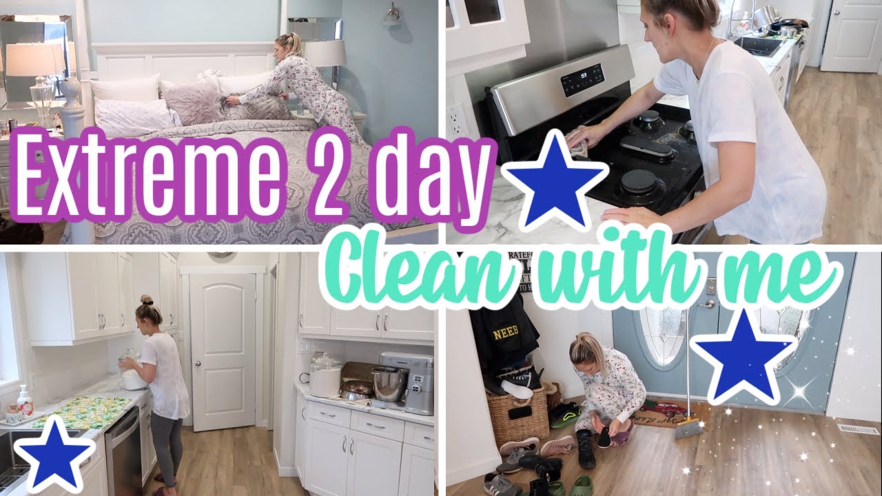 2020 EXTREME CLEAN WITH ME | 2 DAYS OF CLEANING! CLEANING MOTIVATION | Amanda's Daily Dish