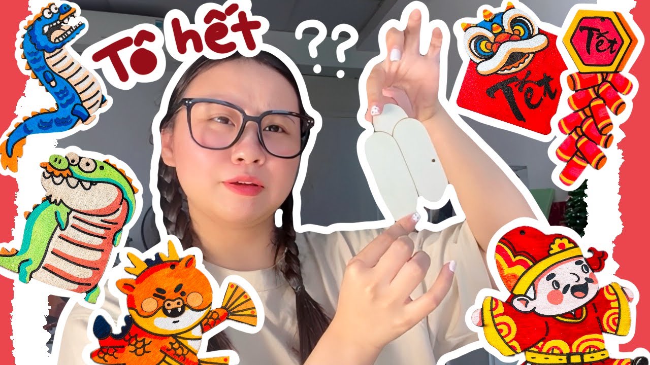 TUI TÔ HẾT 7 SÉT GỖ TRANG TRÍ TẾT | Beisme