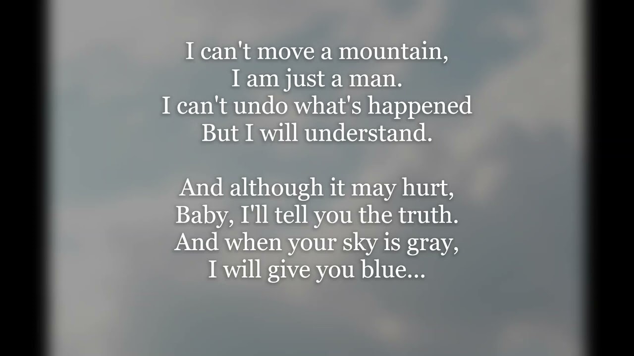 Give You Blue   Karaoke ORWJ