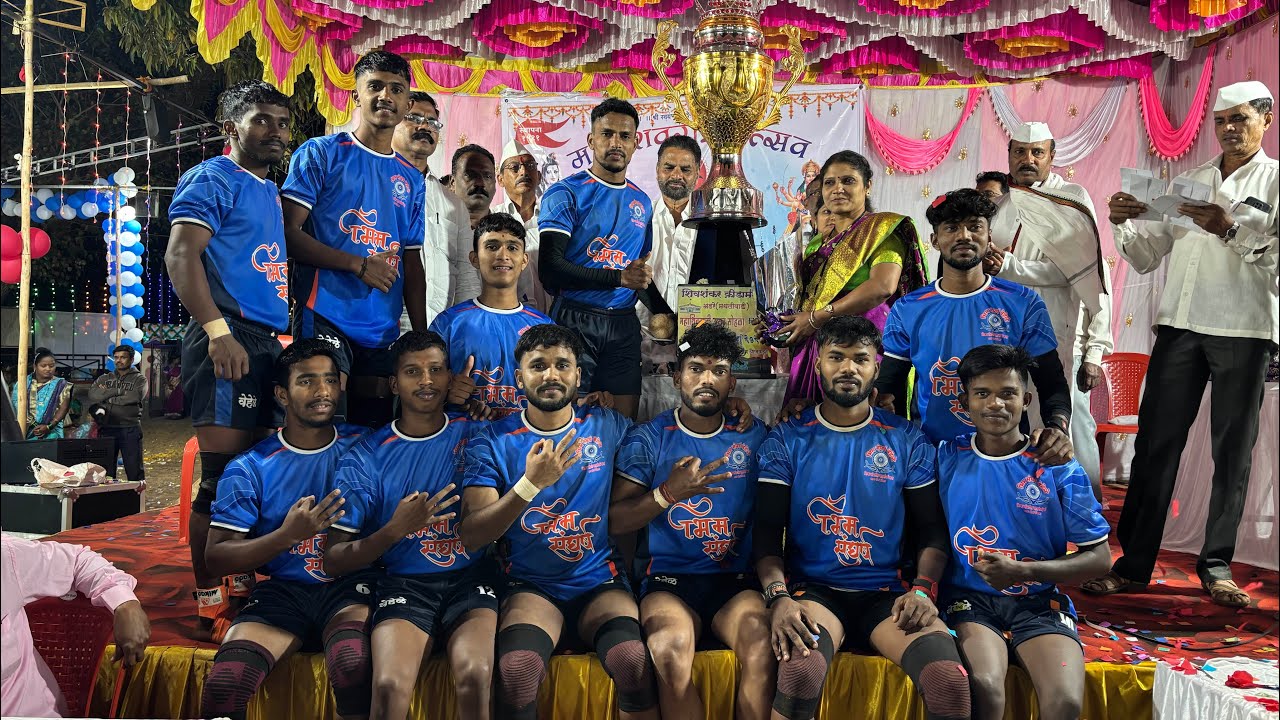 Thrilling match.. bhim sanghrsh vehele vs kedarnath gane final match adare mahashivratr.. #kabaddi