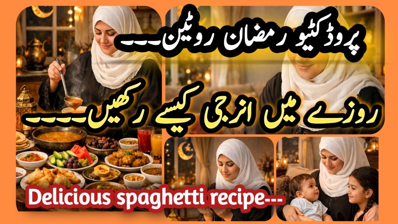 Ramzan ki productive routine.rozy mein energy Kesy rakhen.delicious spaghetti recipe.@Nasirsf life.