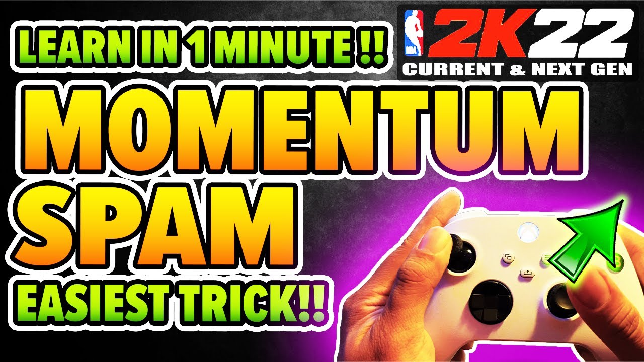 Easiest way to do MOMENTUM DRIBBLE SPAM on NBA 2K22 Next gen and Current gen with HANDCAM