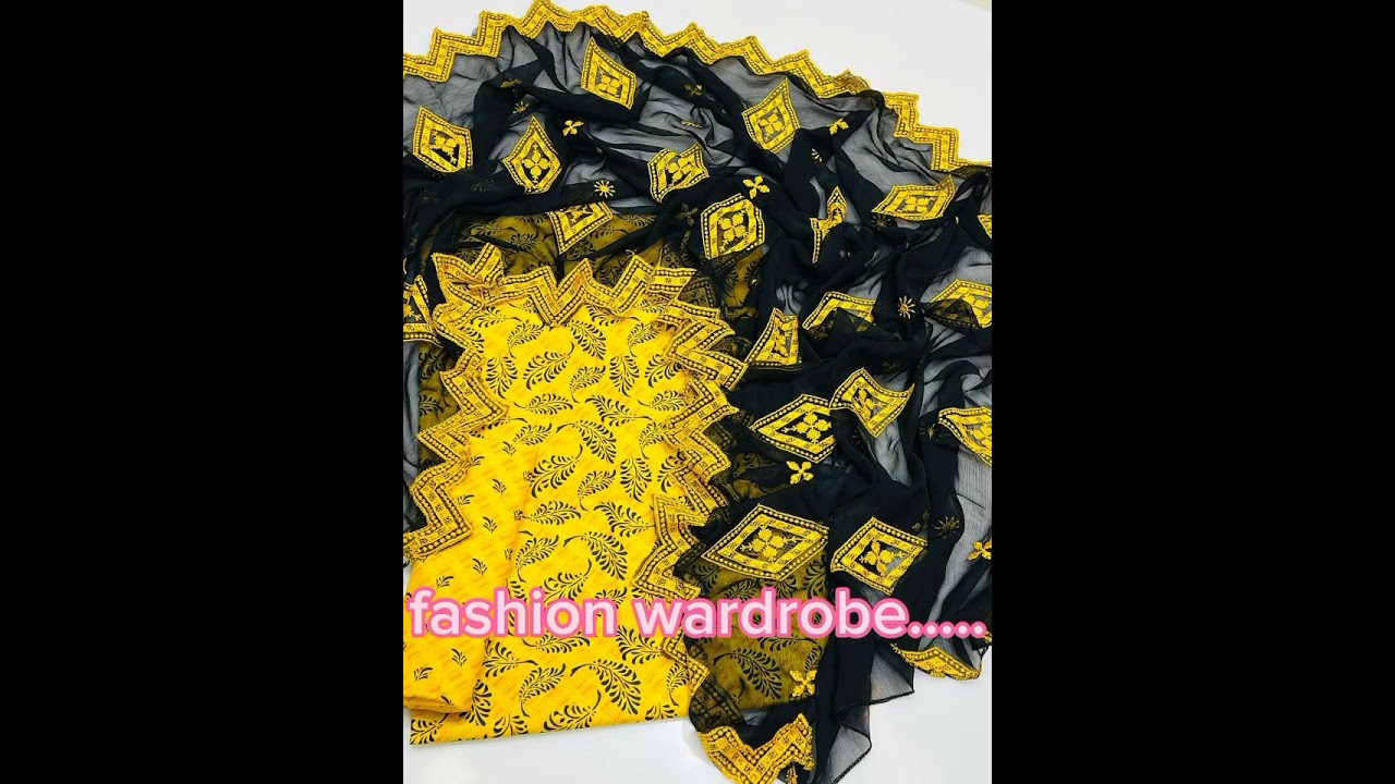 ➡️Stuff Lawn ➡️  Shirt lawn print dopatta krincle shafoon 2 side work karhai Trouser  lawn karhai