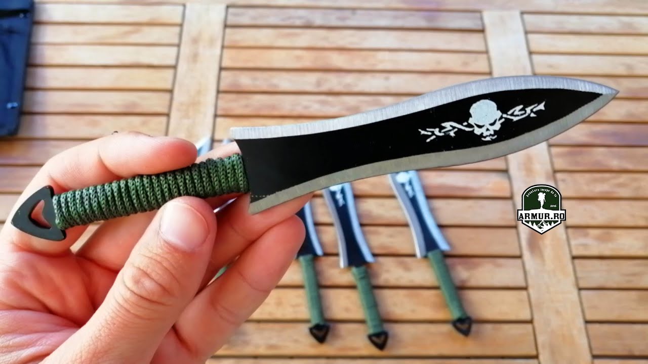 6 Throwing Knives for beginners Set Cutite de aruncat la tinta