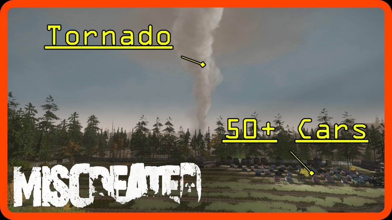 TORNADO Hits Drive-In Theater, Tosses Cars Everywhere | Miscreated