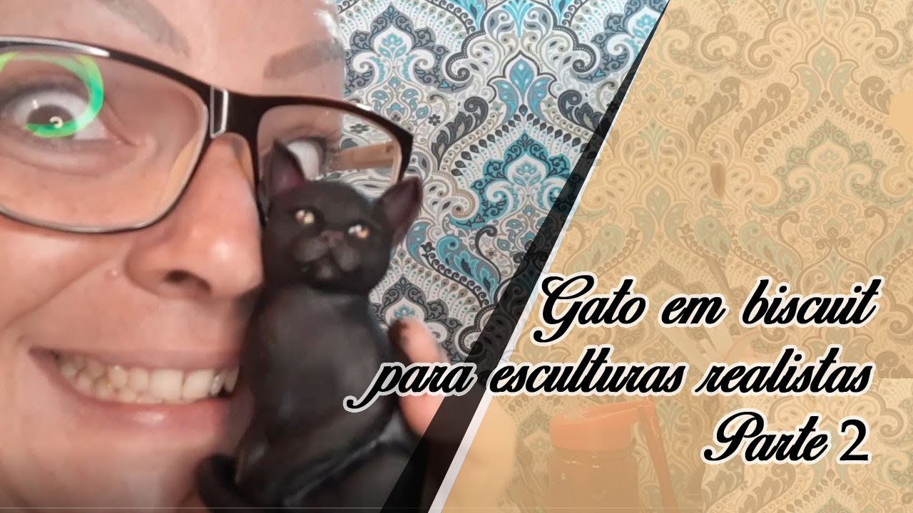 Gato em biscuit para esculturas realistas - parte 2