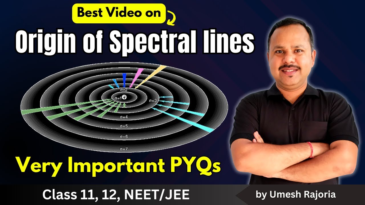 4. Origin of Spectral Lines | Lyman Balmer Paschen Brackett Pfund Series | Atom | 12th Physics #neet