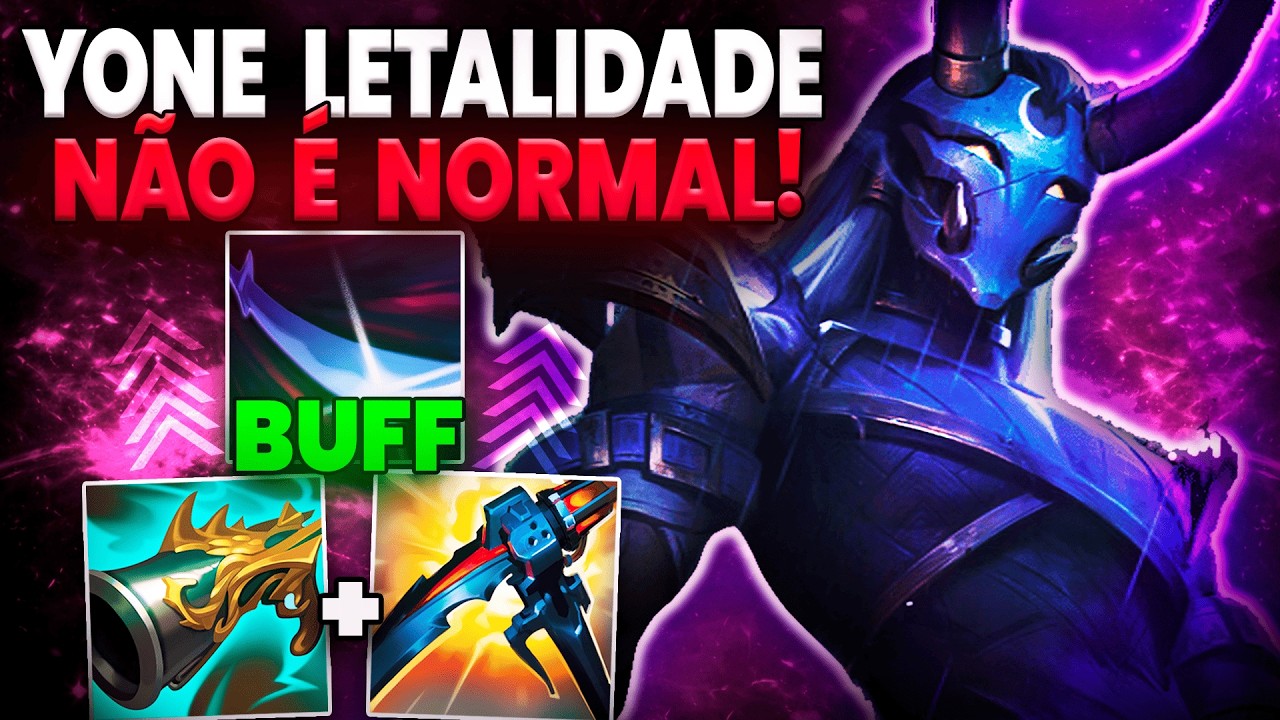 PQ YONE É ASSASSIN MAS NÃO FAZ LETALIDADE? É PQ A RIOT N QUER Q VC DESCUBRA ESSA BUILD DE INSTA KILL