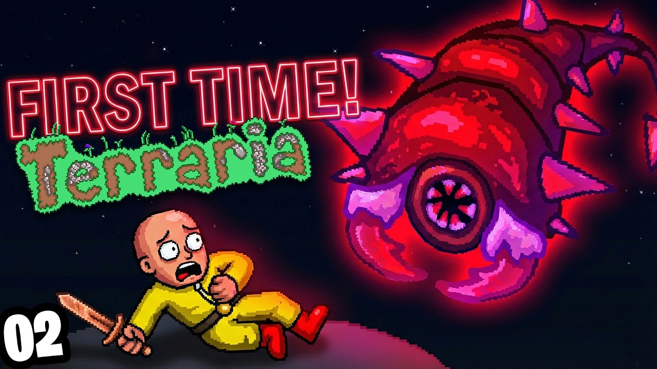 I played Terraria for the FIRST TIME EVER  Part - 2