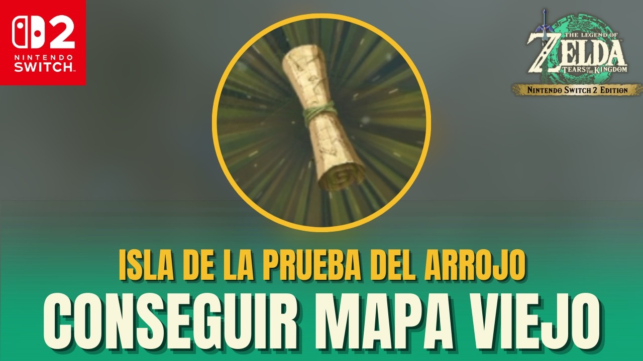 Conseguir MAPA VIEJO Isla de la prueba del arrojo | Zelda Tears of the Kingdom - Guia Español