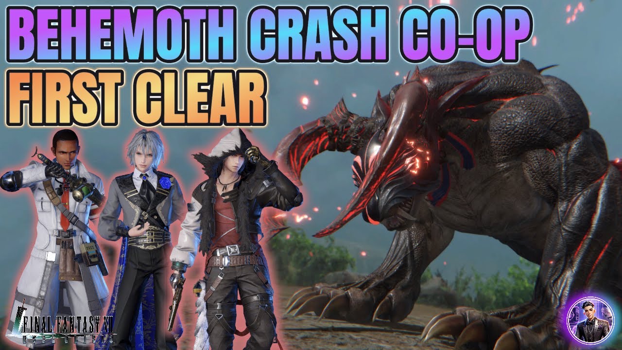 [Final Fantasy 7 Ever Crisis] CO-OP CRASH FIRST CLEAR! Behemoth Steward Crash Feat Vincent Seph Matt