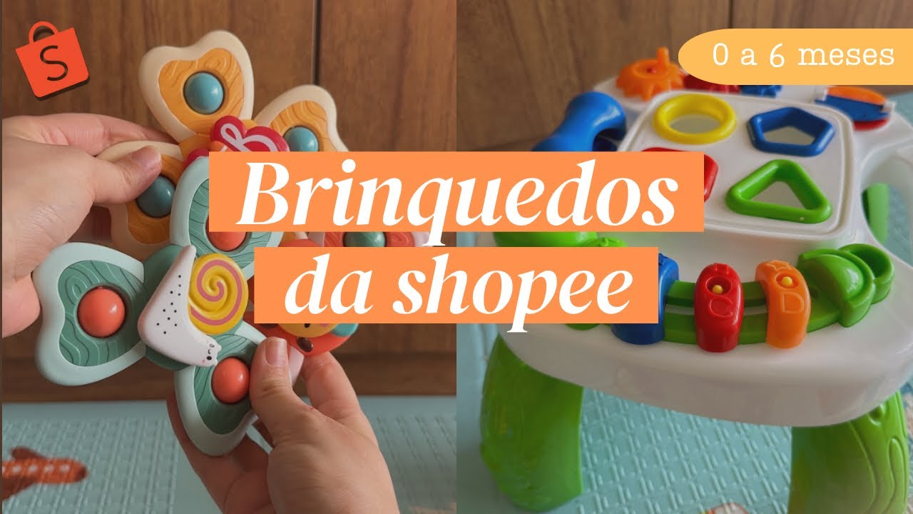 BRINQUEDOS DE BEBÊS DA SHOPEE | Dicas de Brinquedos para Bebês de 0 a 6 meses!