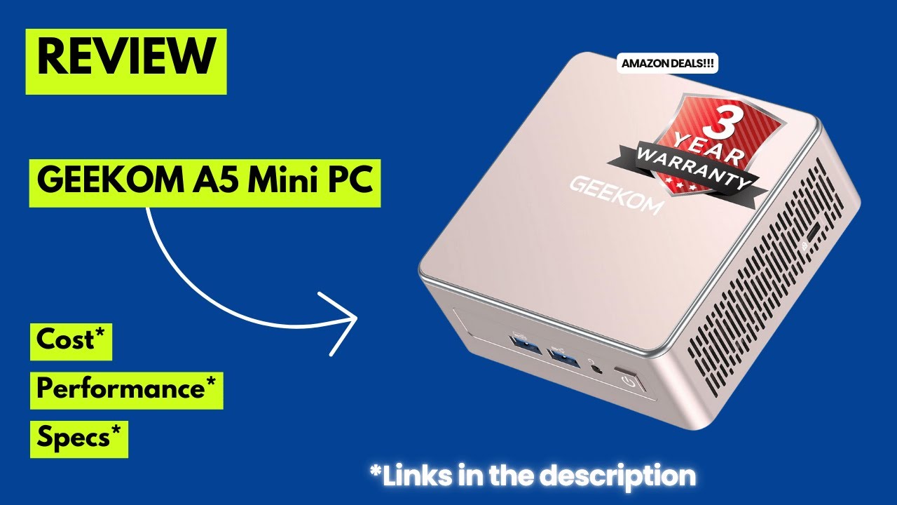 GEEKOM A5 Mini PC Review | Ryzen 5 7430U Performance, 16GB RAM, 8K & 4-Display Test