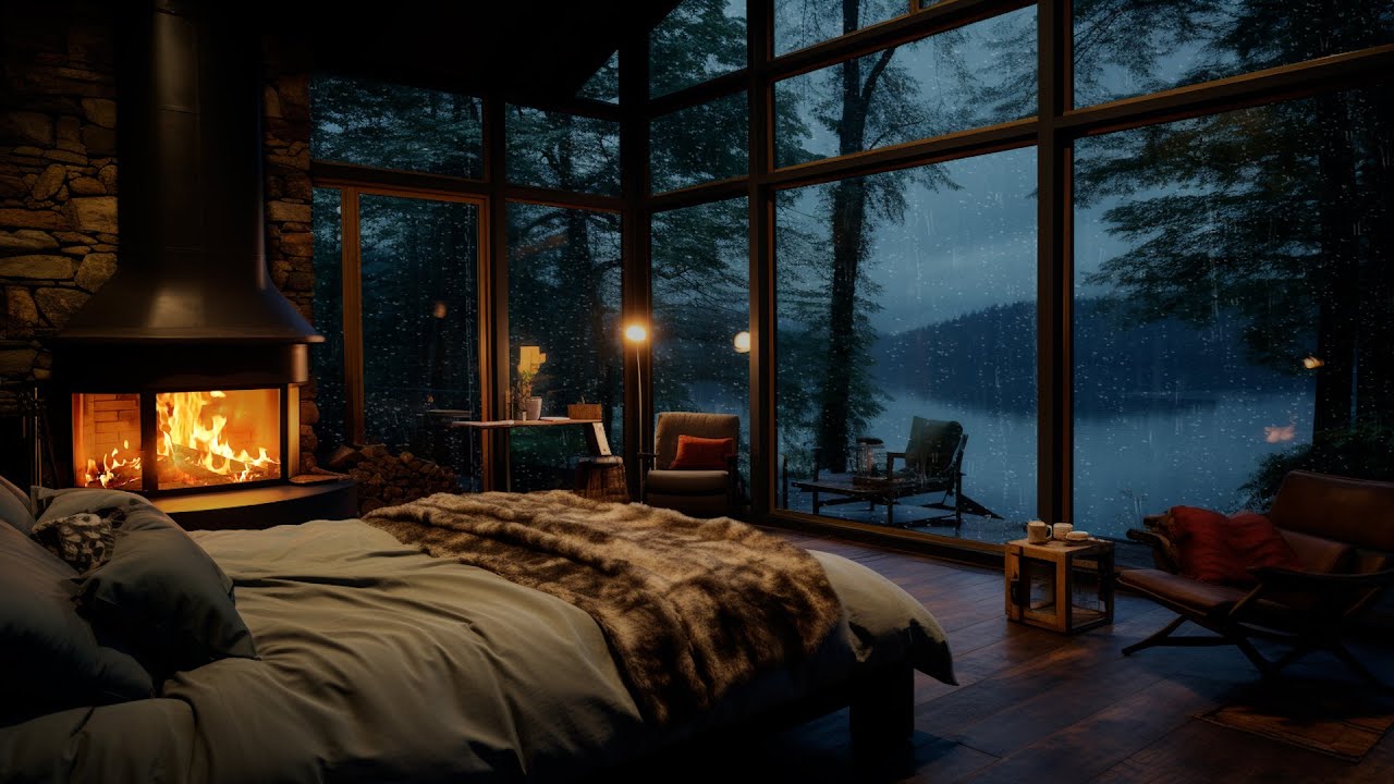 Rain in Forest - Sleep Well with Soft Rain on Window - Best Rain Sound for Sleeping