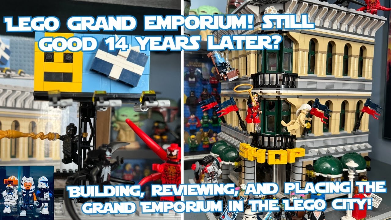 LEGO Grand Emporium 14 Years Later! Detailed Review plus Building, and Placing in the LEGO City!