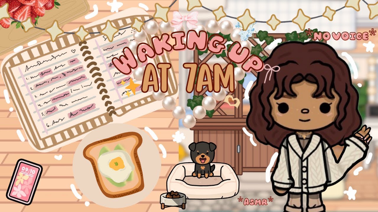 Waking up at 7am | Toca Boca Roleplay | *No Voice* | ASMR