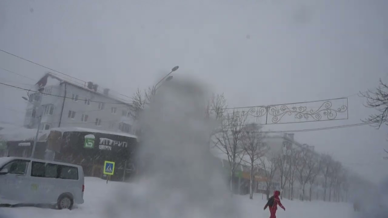 Метель в Южно-Сахалинске 25.01.2024 (2)