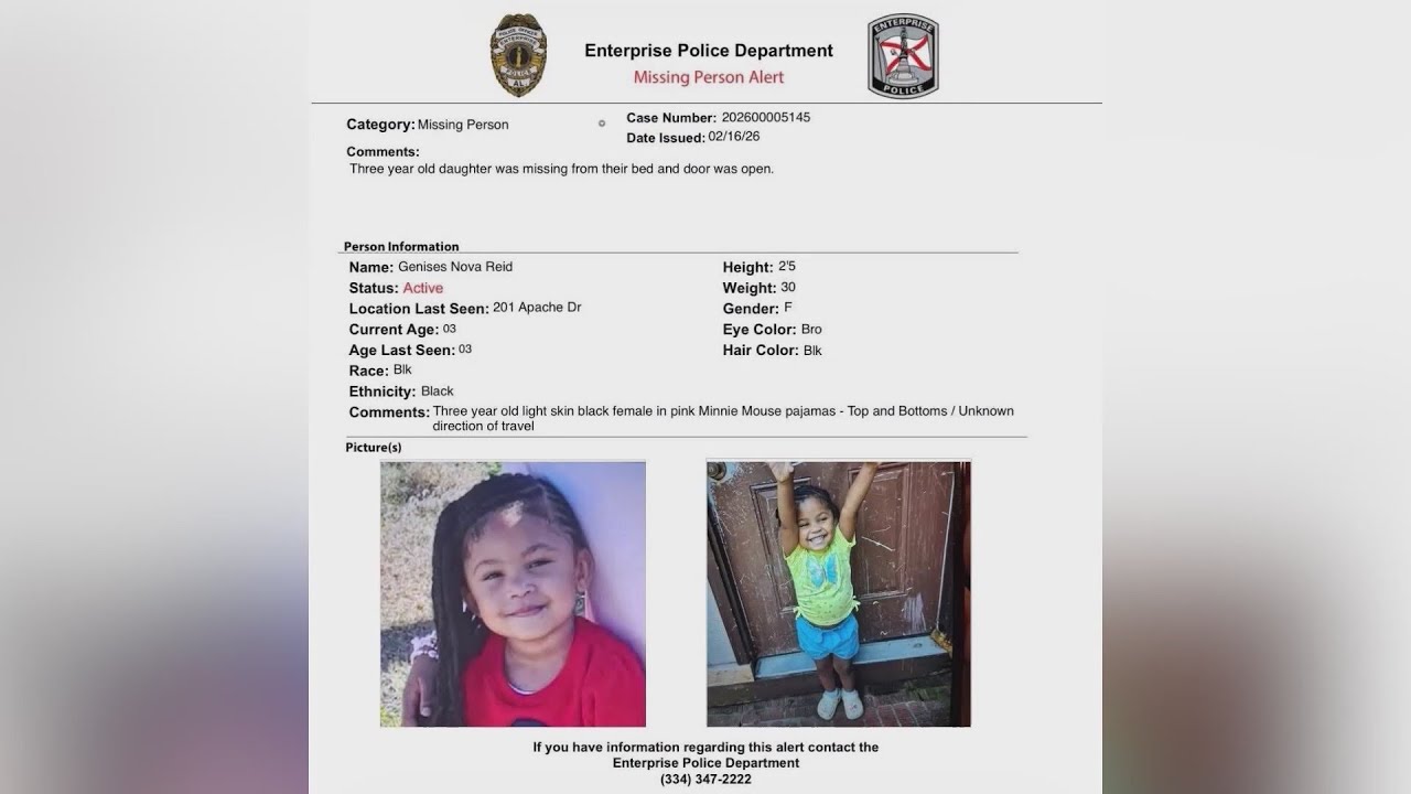 THE LATEST: Update on missing Enterprise girl, police put out plea for any information