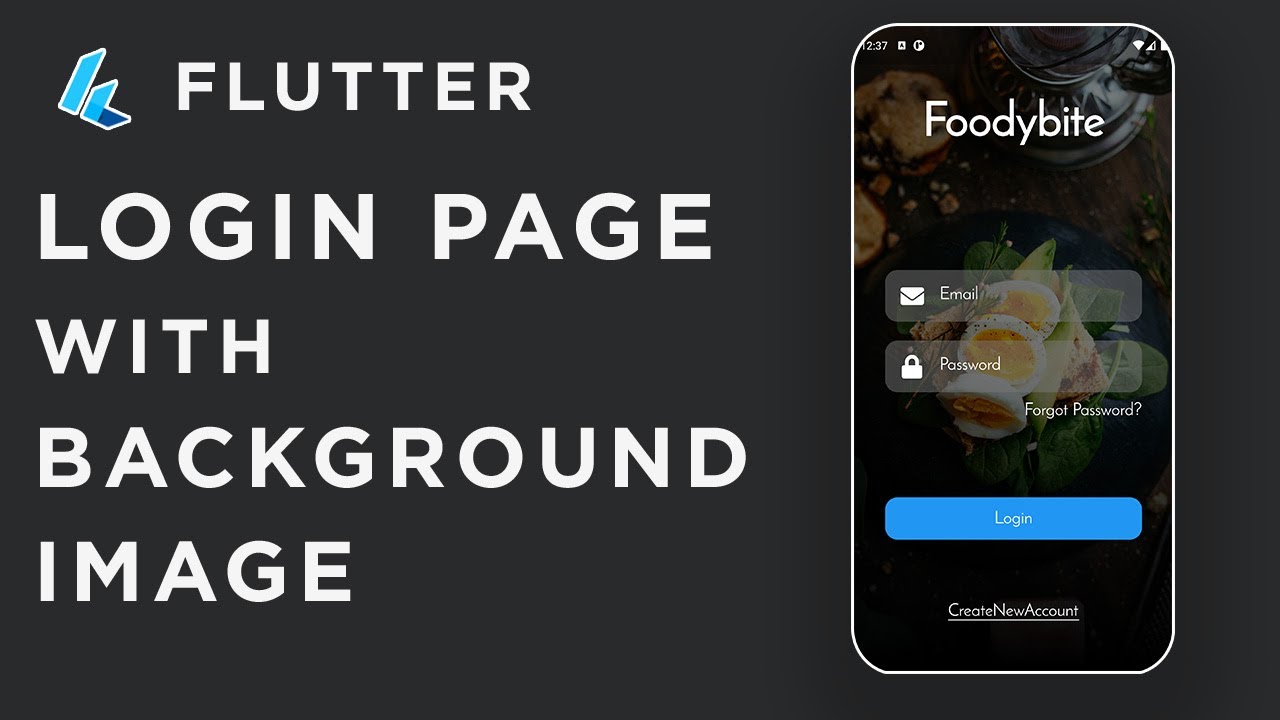 Flutter Login Page with background image