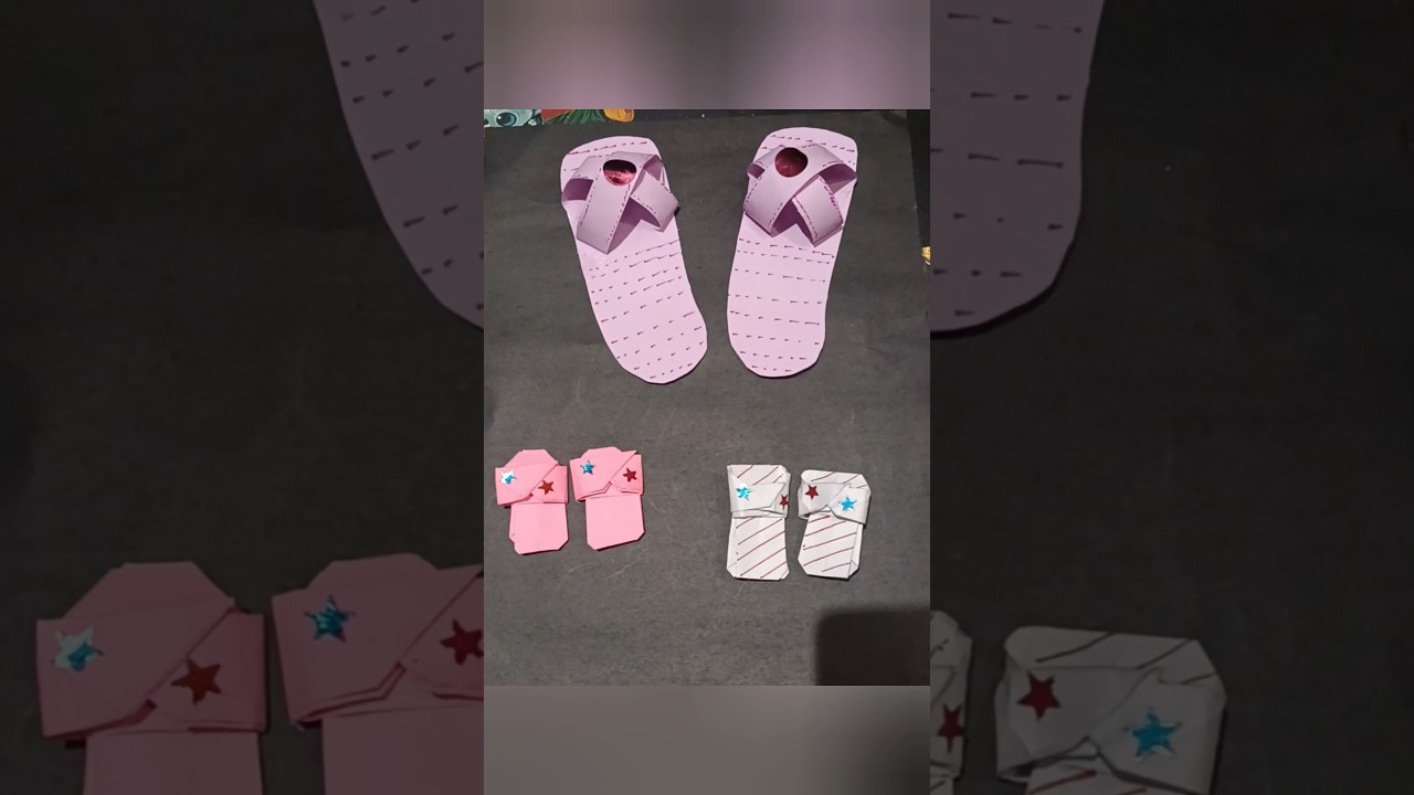 Paper slippers🩴👡🩷💜 