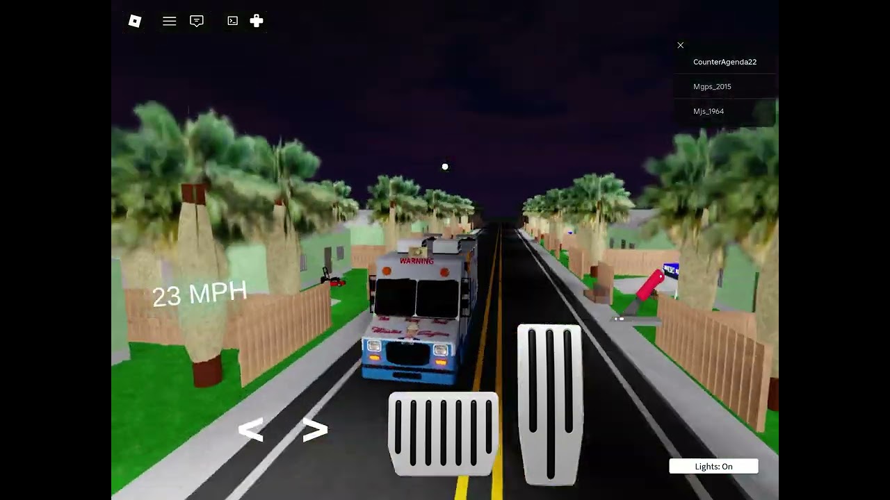 Mister softy in a town in Roblox