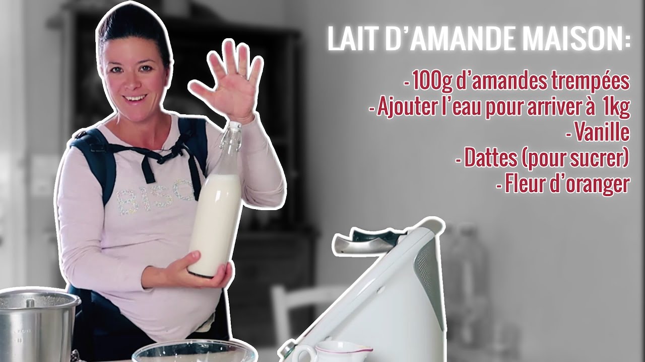 RECETTE LAIT D'AMANDE MAISON BIO + COOKIES A L'OKARA
