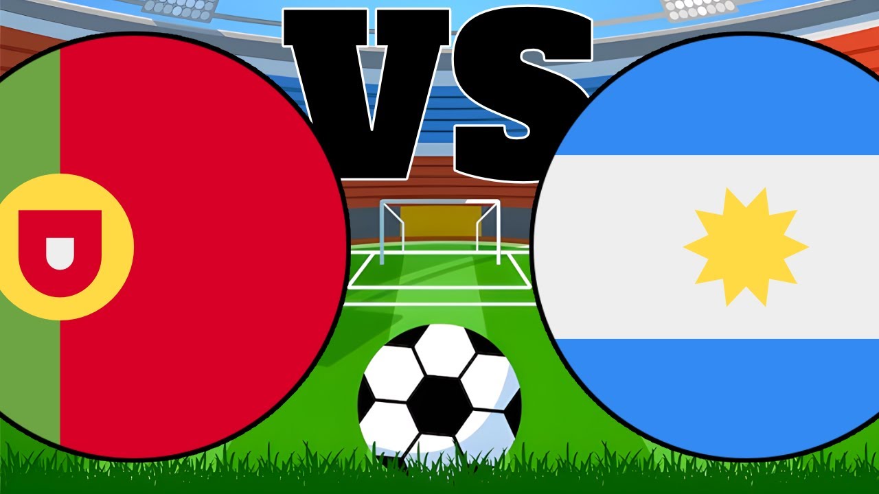 7 vs 7 Marble Football Soccer | Portugal vs Argentina