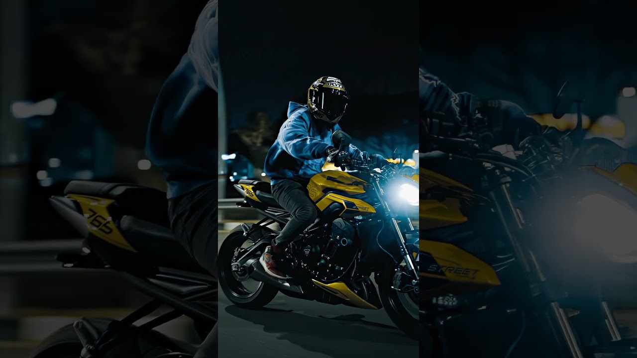 Triumph Street Triple 765 RS  - Night Run | Cinematic 🎥