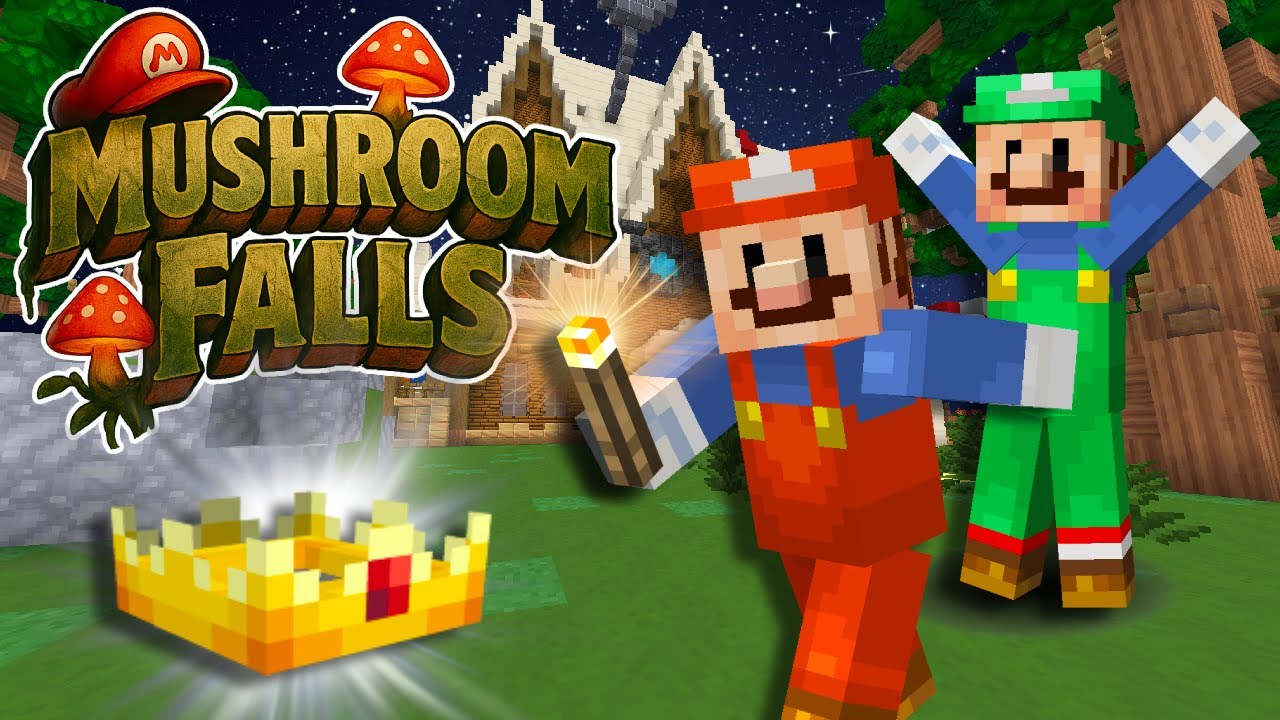 Minecraft Super Mario MUSHROOM FALLS Movie!