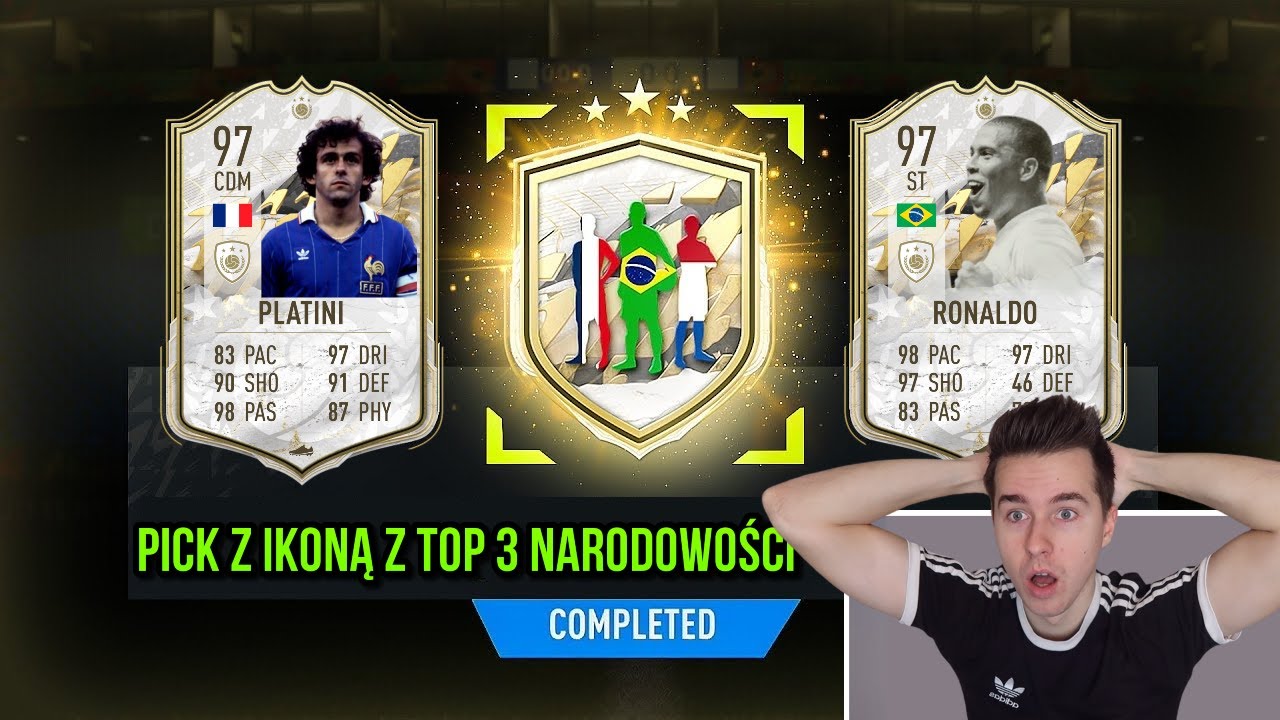 WOW! TRAFIŁEM IKONĘ 97+ 🔥 | PICK z IKONĄ z BRAZYLII, FRANCJI lub HOLANDII | FIFA 22