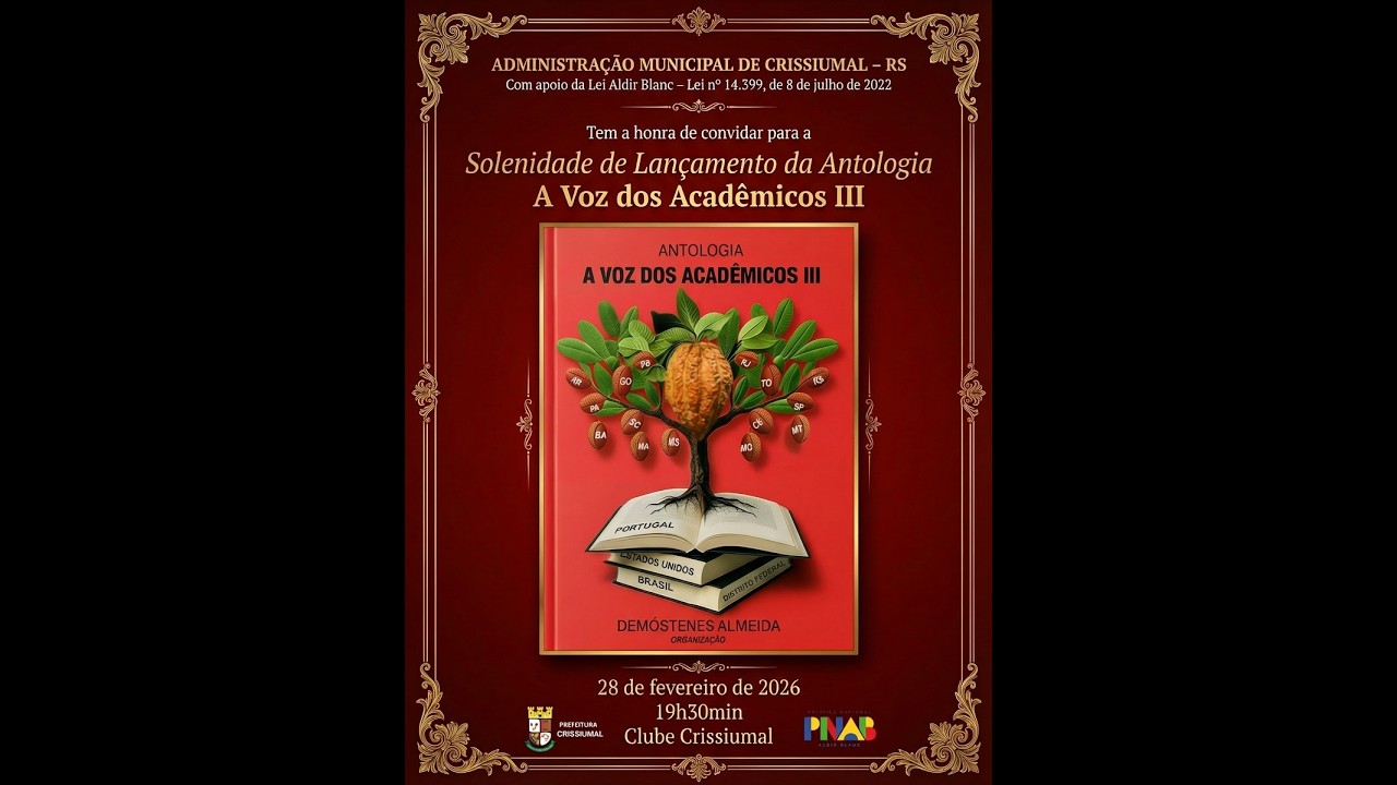 Solenidade de Lançamento do Livro Antologia a Voz dos Acadêmicos III em Crissiumal RS