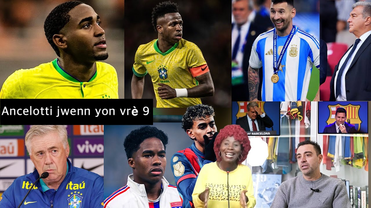 Brezil Ancelotti jwenn vrè 9 li tap chache a, Bagay yo melanje nan Barcelone, Endrick nan problèm
