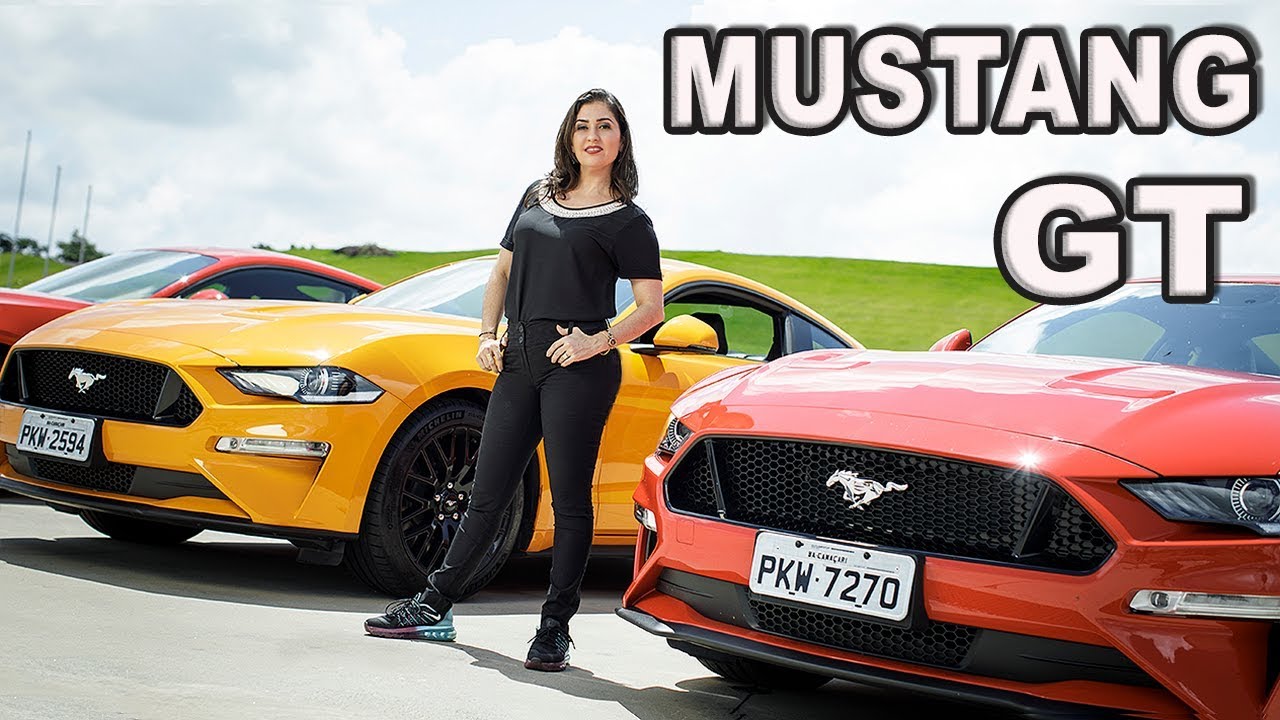 Ford Mustang GT 2018 | V8 em Detalhes no Brasil com Giu Brandão