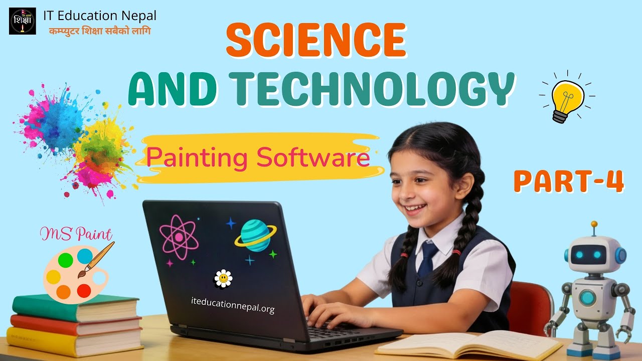 Chapter4 || MS Paint Tutorial for Kids | Class 5 Computer Science | Paint Software Full Guide-Nepali