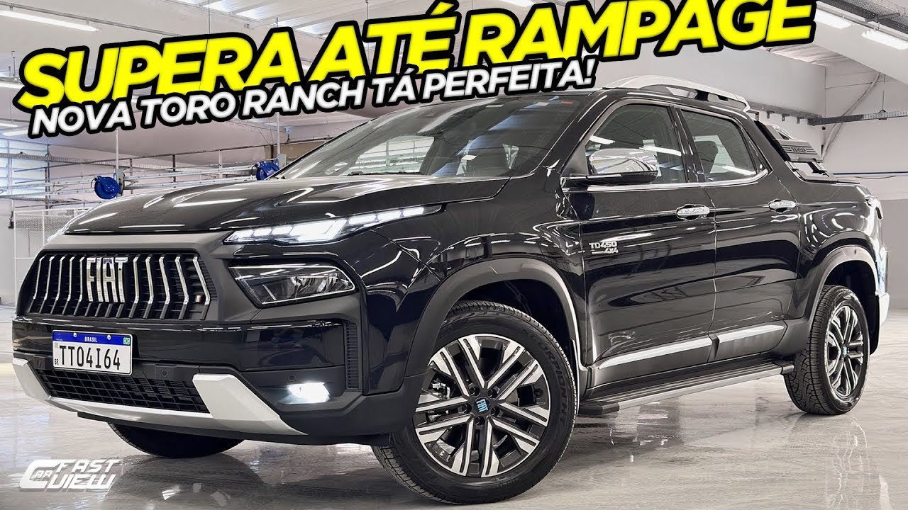 NOVA FIAT TORO RANCH 2026 4x4 DIESEL 200 CV +COMPLETA QUE RAMPAGE &Eacute; DISPARADA A MELHOR DA CATEGORIA