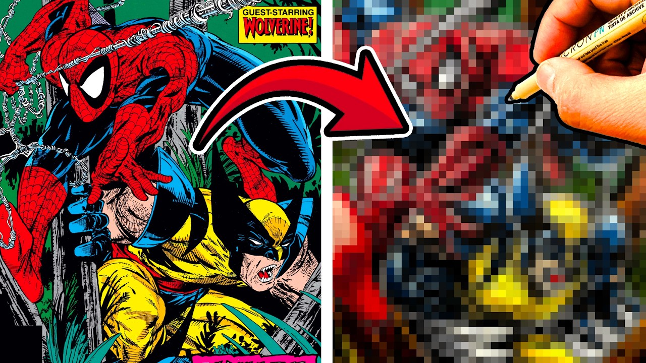 Художник Marvel перерисовал комикс SPIDERMAN #12 с Росомахой!