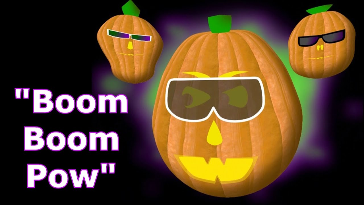 Boom Boom Pow - Singing Pumpkins Halloween light show 2011