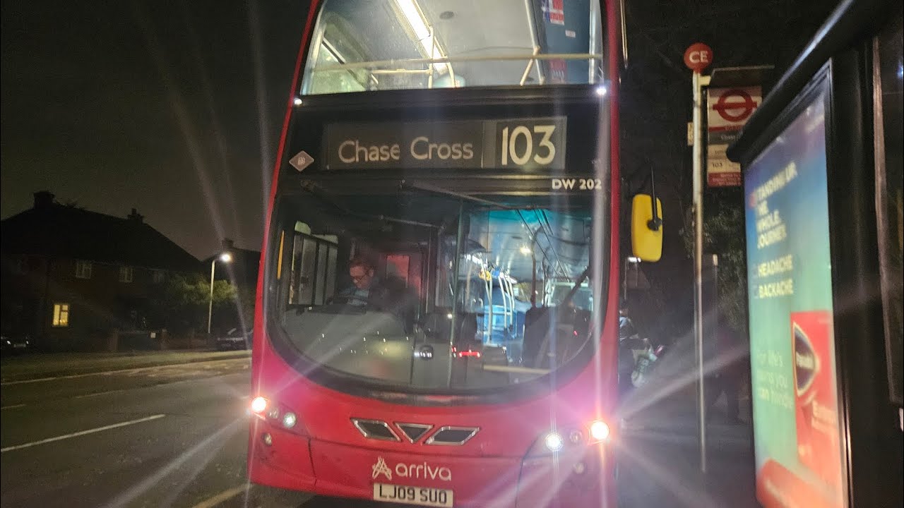 Kickdown + Downshifts | Journey on Route 103 | DW202 | VDL DB300 Wright Gemini 2 | LJ09SUO