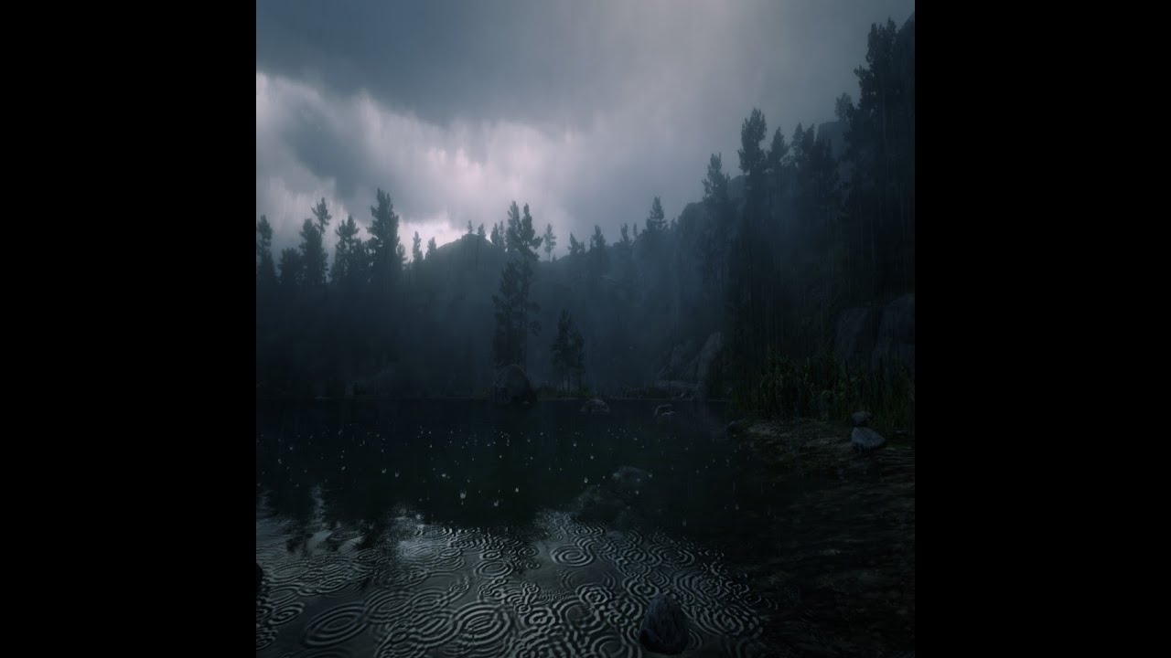 Gentle Rain and Distant Thunder Across the Wildlands | RDR2 Relaxing Sounds