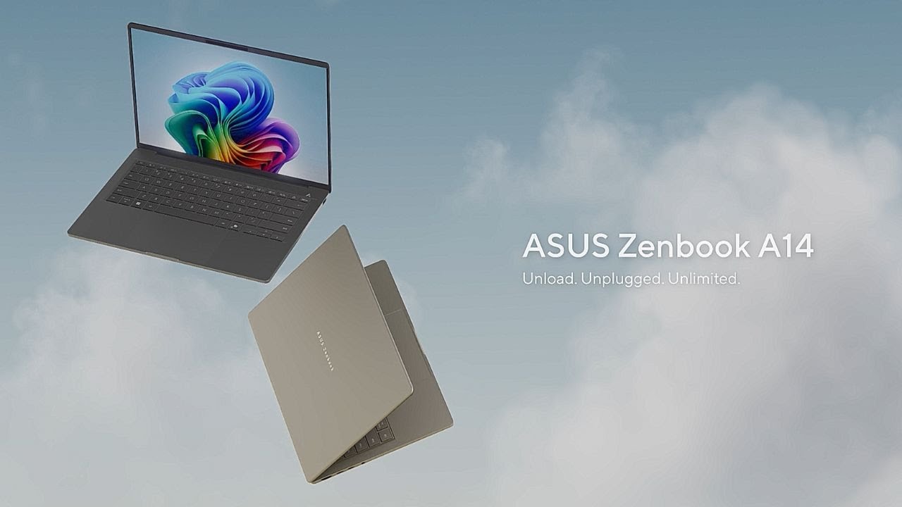 ASUS Zenbook A14 (UX3407) - Unload. Unplugged. Unlimited.