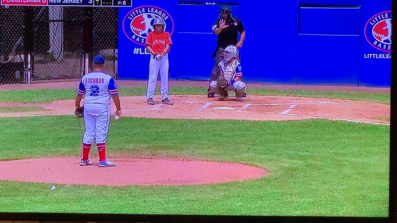 Llws 2 great plays in a row by team New Jersey