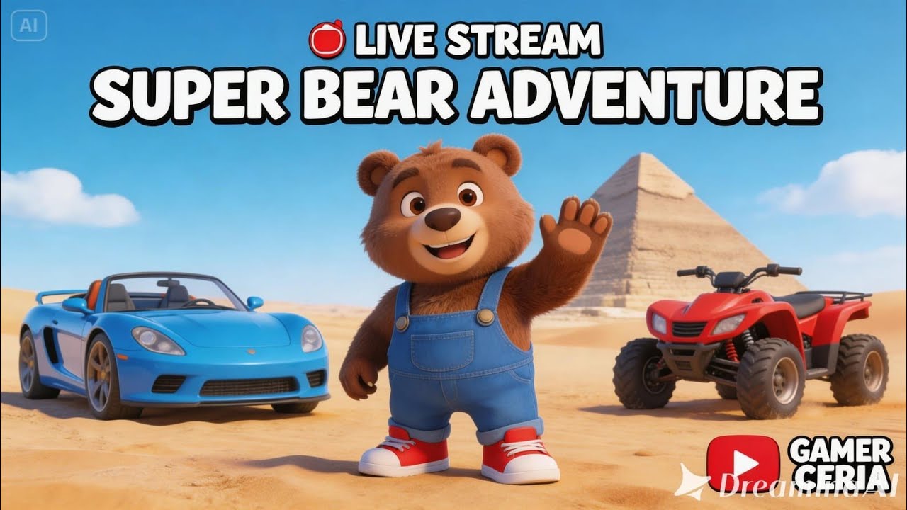 🔴 LIVE 🐻 Super Bear Adventure ~ PLAY Together with my BEAR | 20th Ramadhan | MORNING