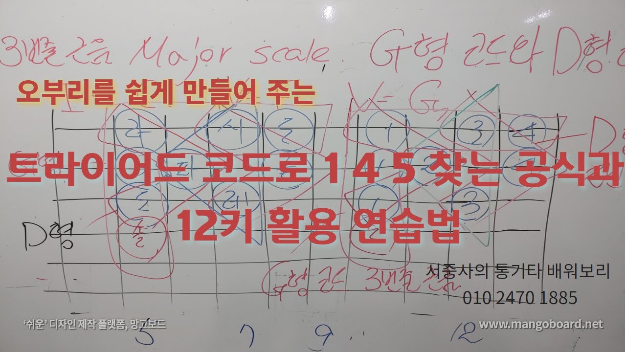 트라이어드 코드로 1 4 5도 코드 찾는 공식과 실전활용 연습법