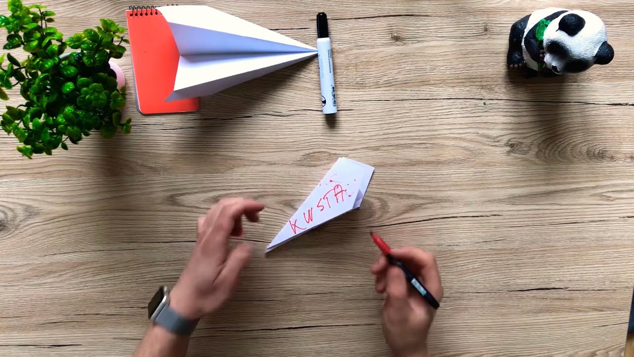 AVION DE HÂRTIE (Cum sa faci - Tutorial) + DECOLARE ✈️